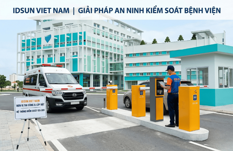 lắp barie tự động cho bệnh viện