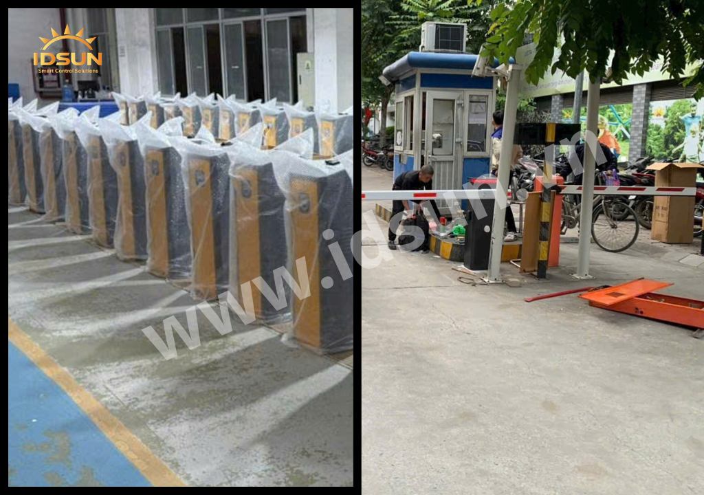 lặp đặt barrier cho khu công nghiệp