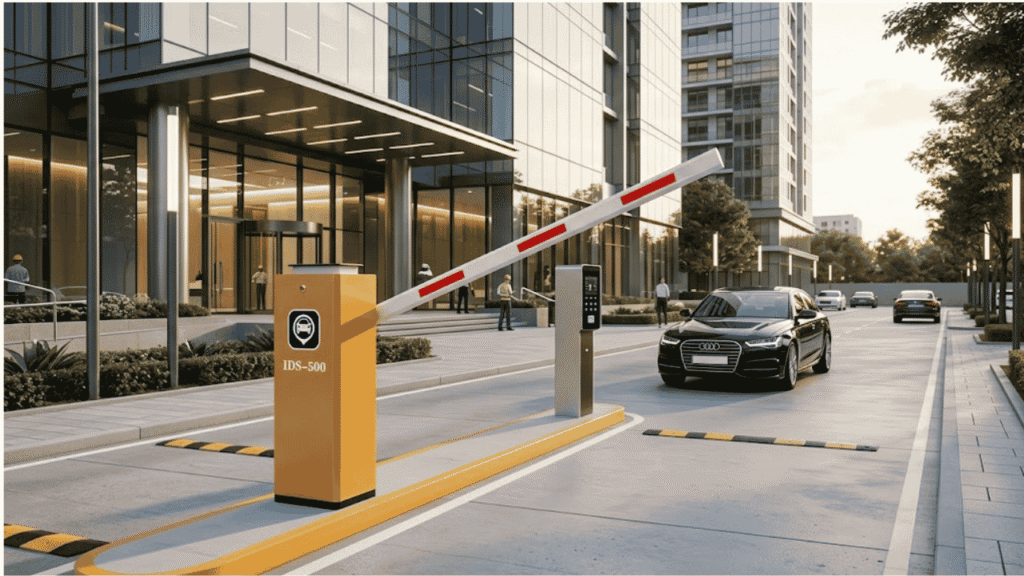 cổng barrier tự động cho tòa nhà