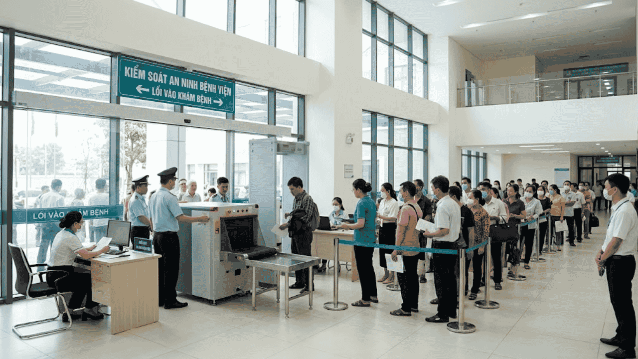 giải pháp kiểm soát an ninh bệnh viện