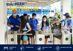 giải pháp cổng phân làn kiểm soát người đi bộ