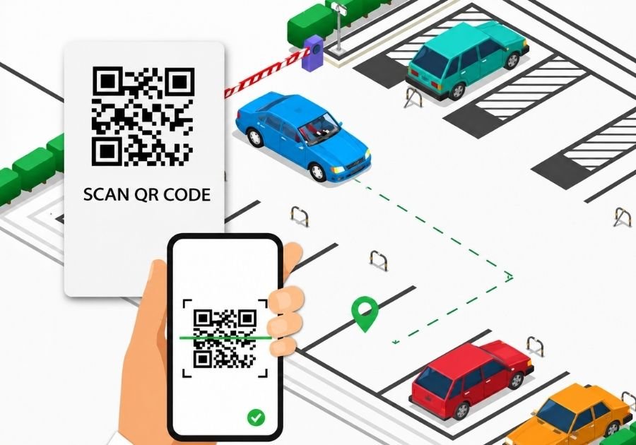 giải pháp kiểm soát xe sử dụng QR Code