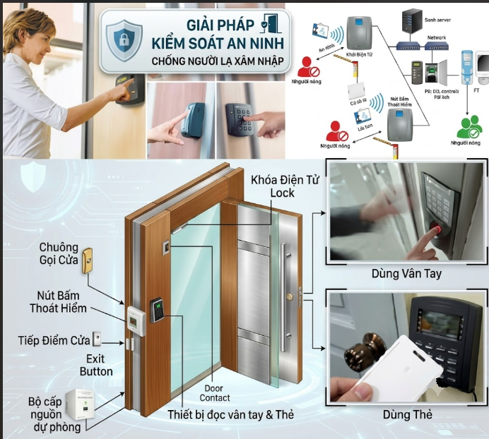 Giải pháp kiểm soát an ninh chống người lạ xâm nhập